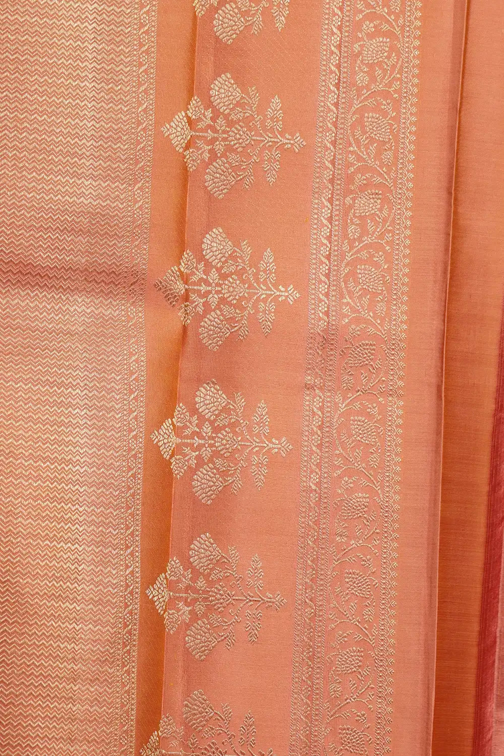 Cream Kancheepuram Silk Saree
