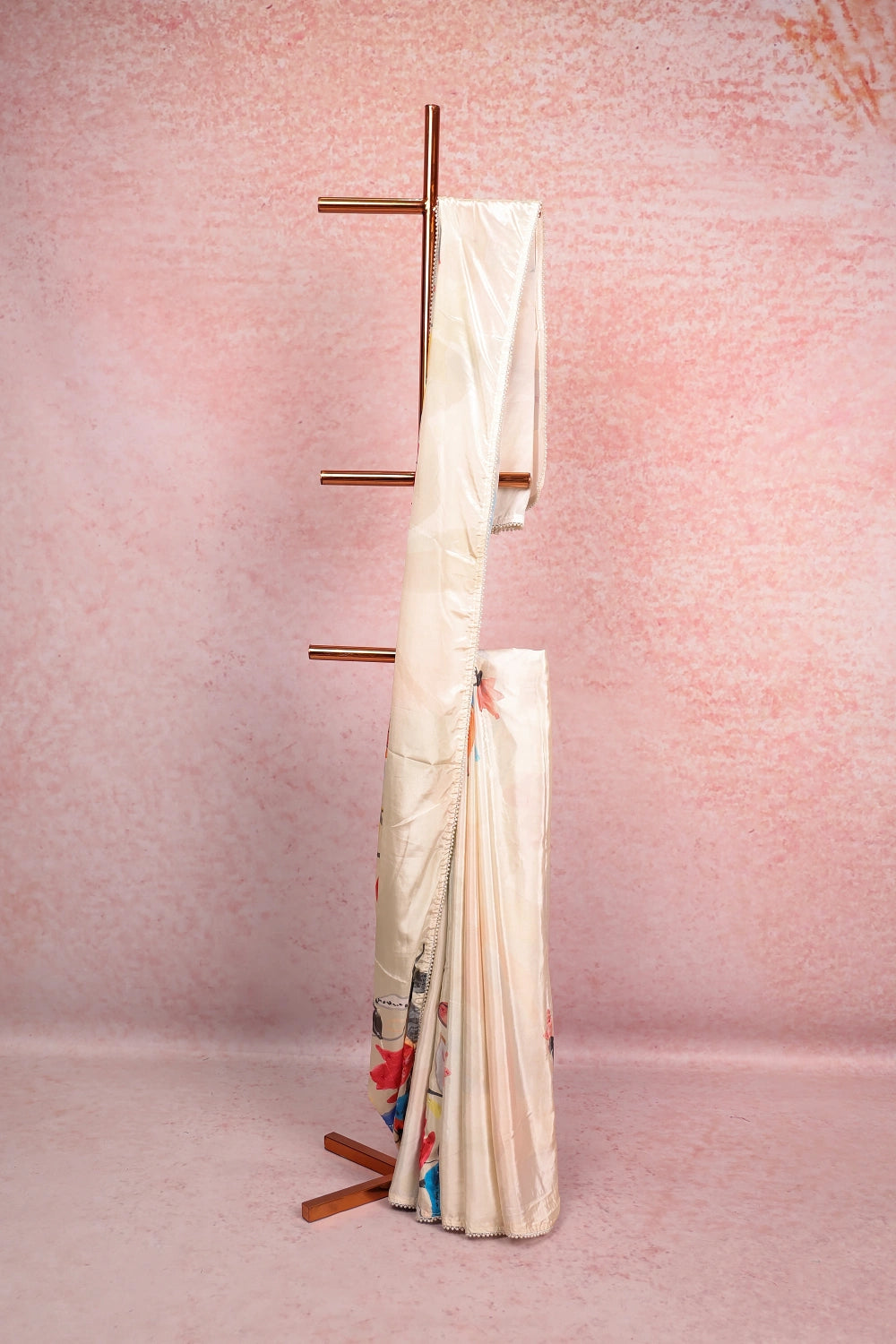 Cream Modal Saree