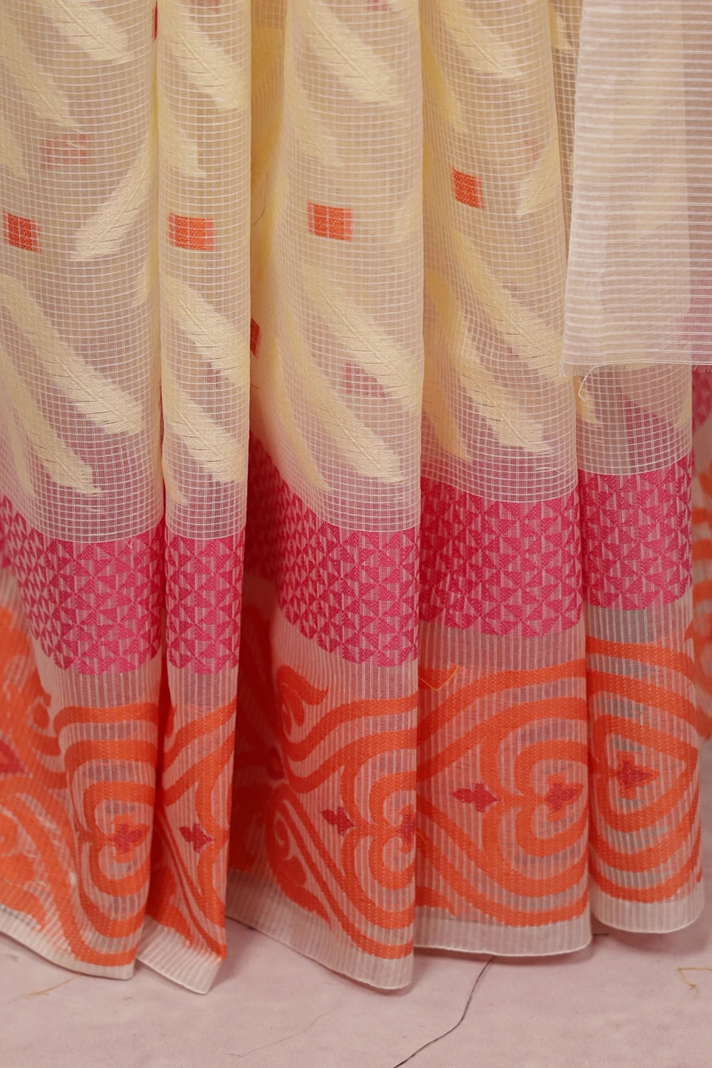 Cream Net Kota Saree - Seematti