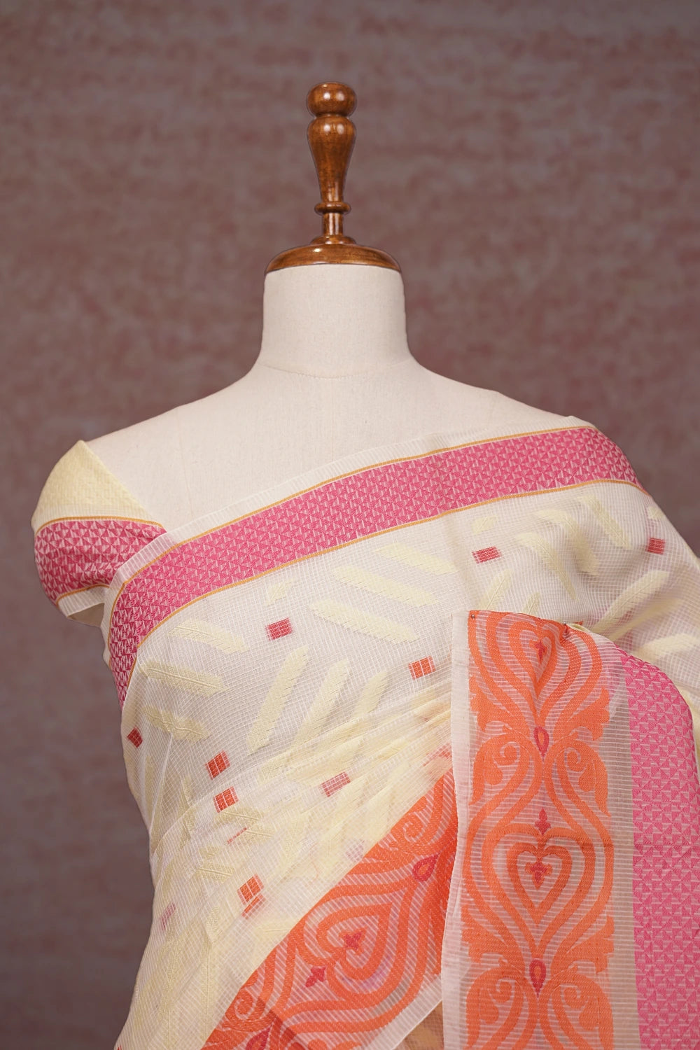 Cream Net Kota Saree - Seematti