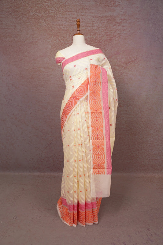 Cream Net Kota Saree - Seematti