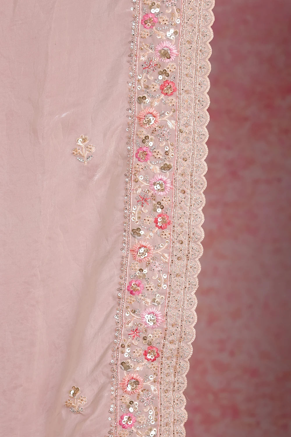Cream Organza Saree
