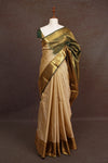 Cream Semi Kanchi Soft Silk Saree