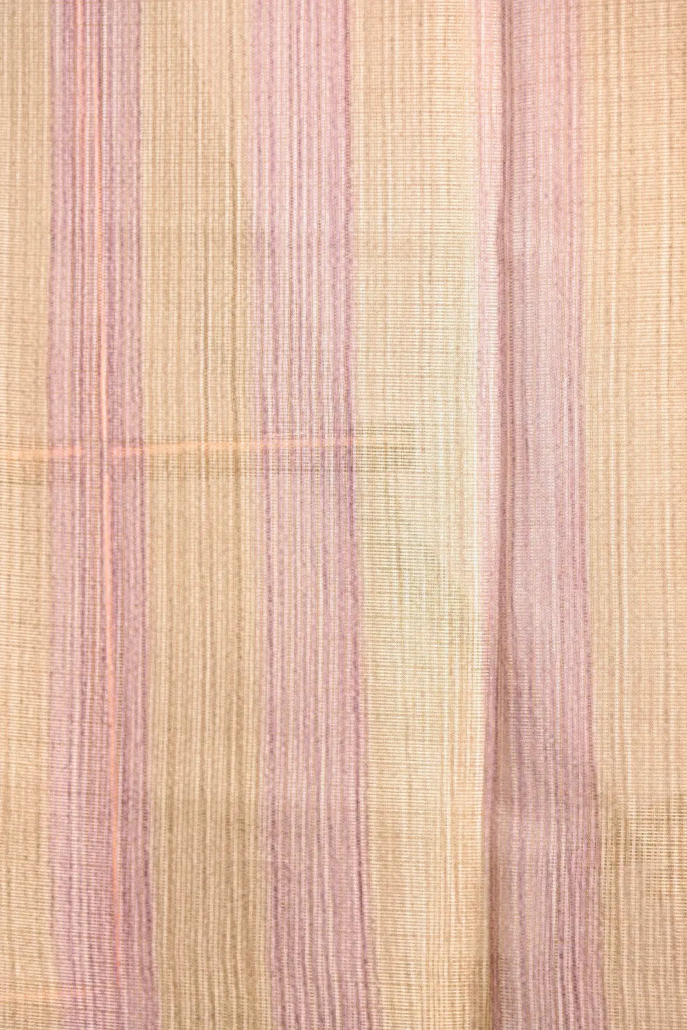 Cream Tissue Jute Plain Body Saree With Plain Border - Seematti