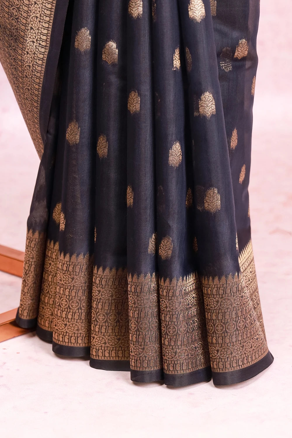 Dark Blue Cotton Silk Saree