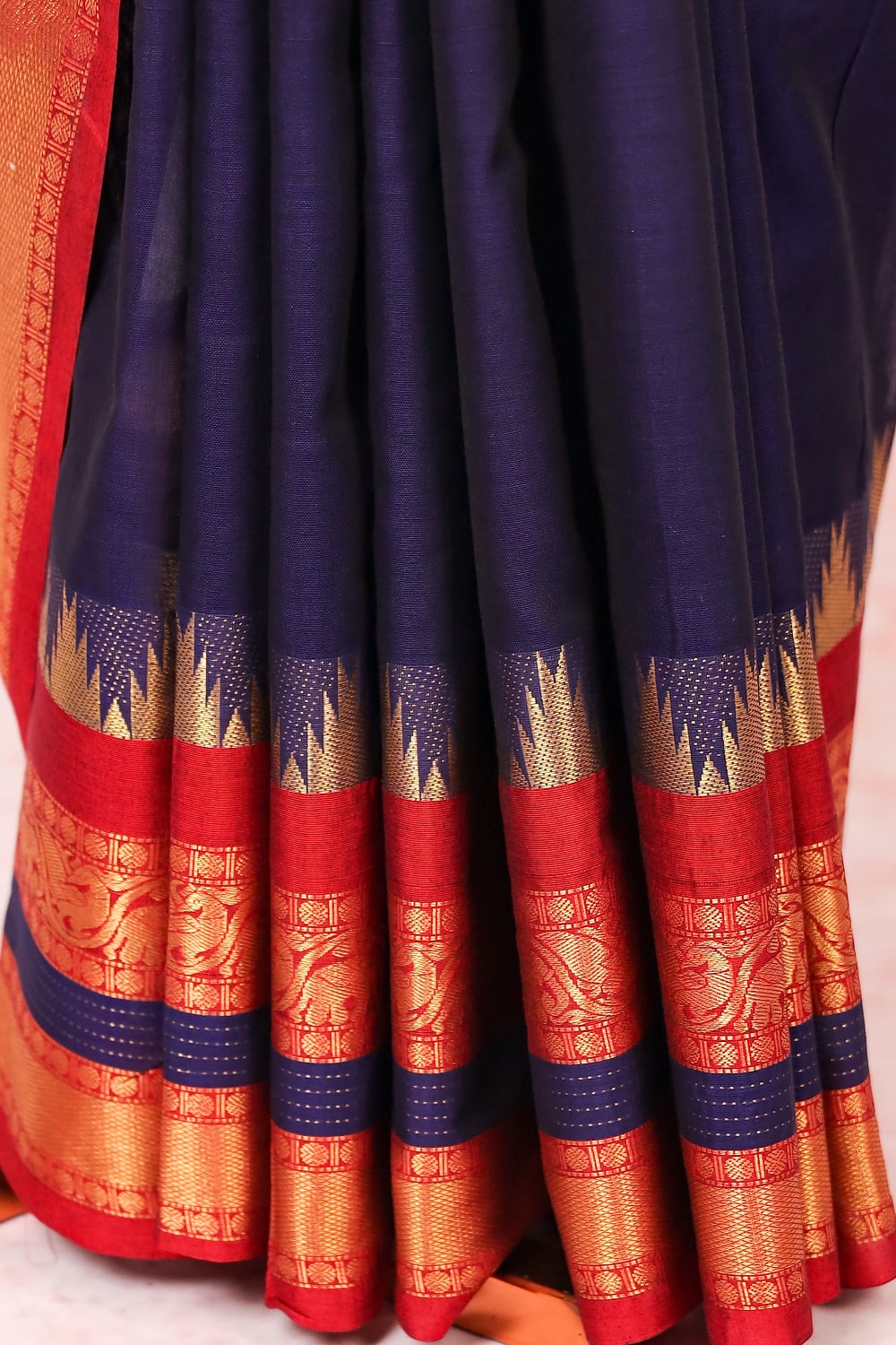 Dark Blue Soft Cotton Saree