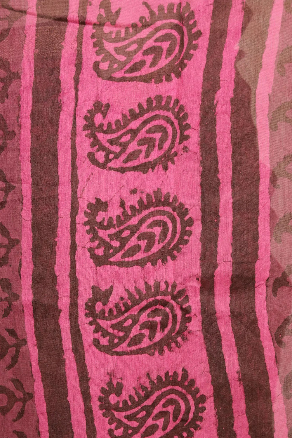Dark Brown Semi Chanderi Saree