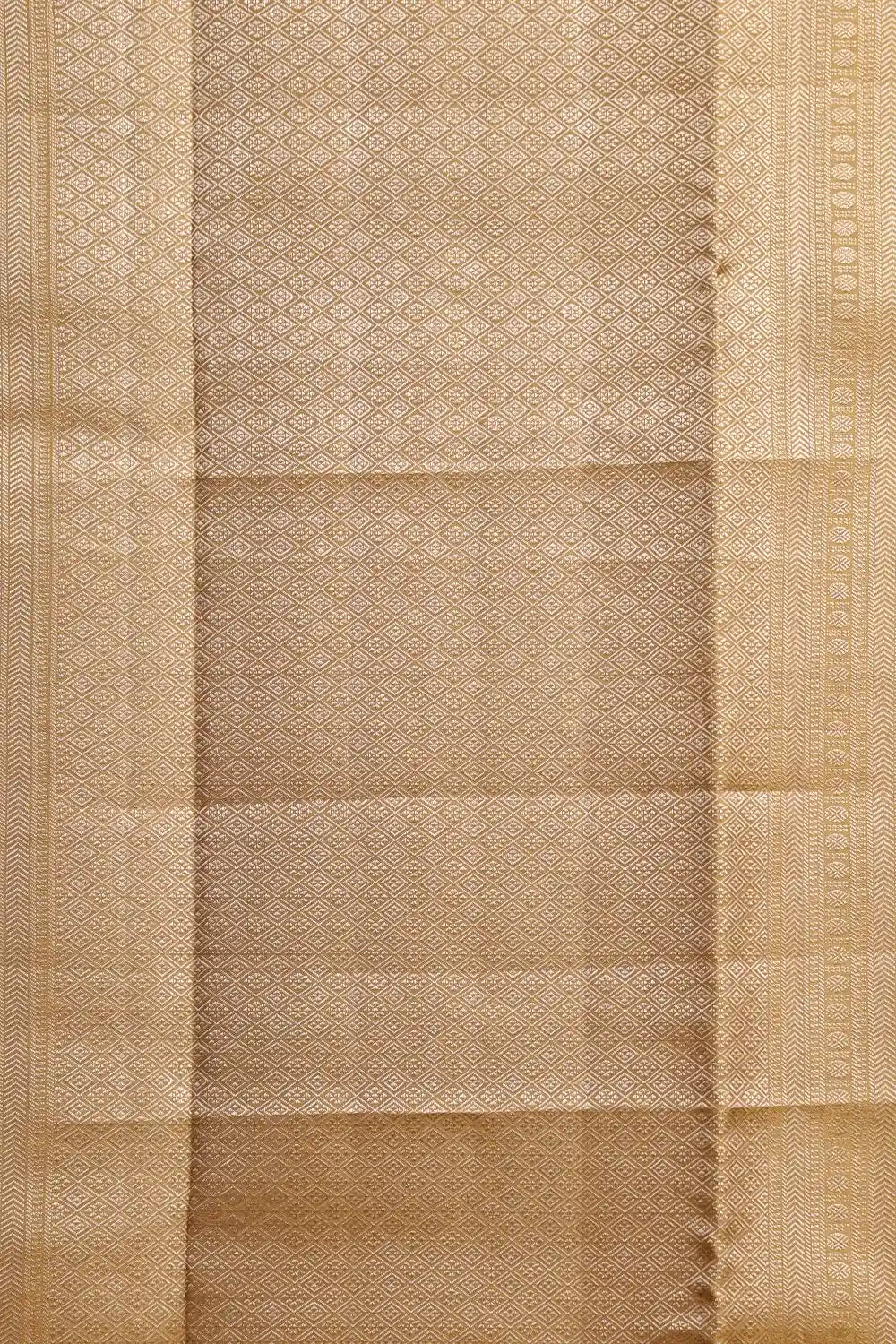 Dark Cream Kancheepuram Silk Saree