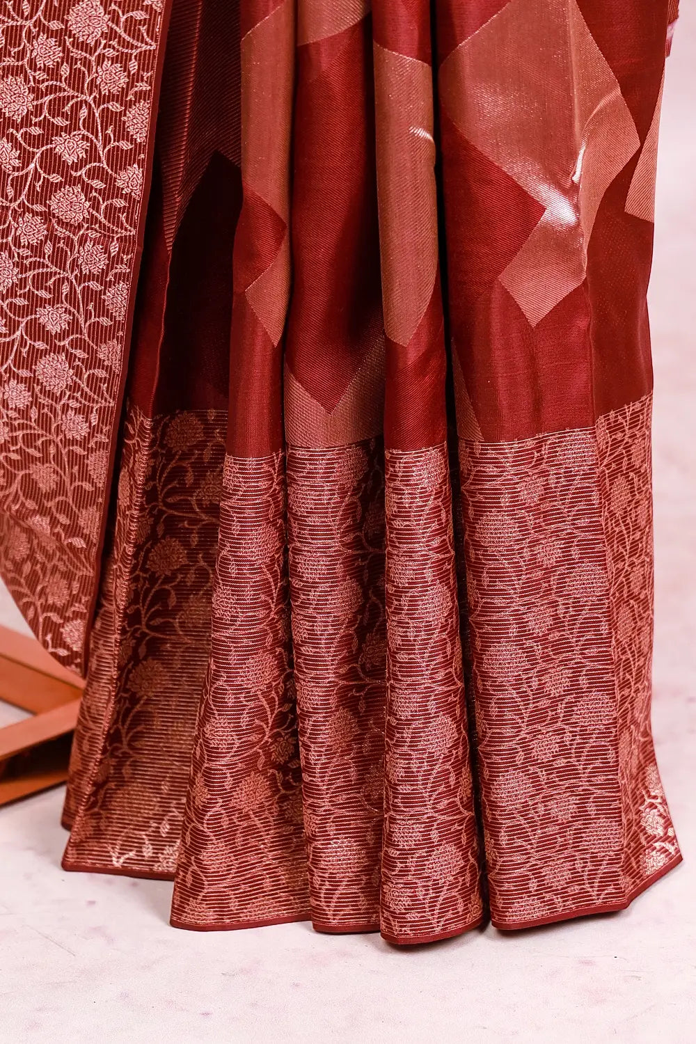 Dark Grape Wine Kancheepuram Silk Saree