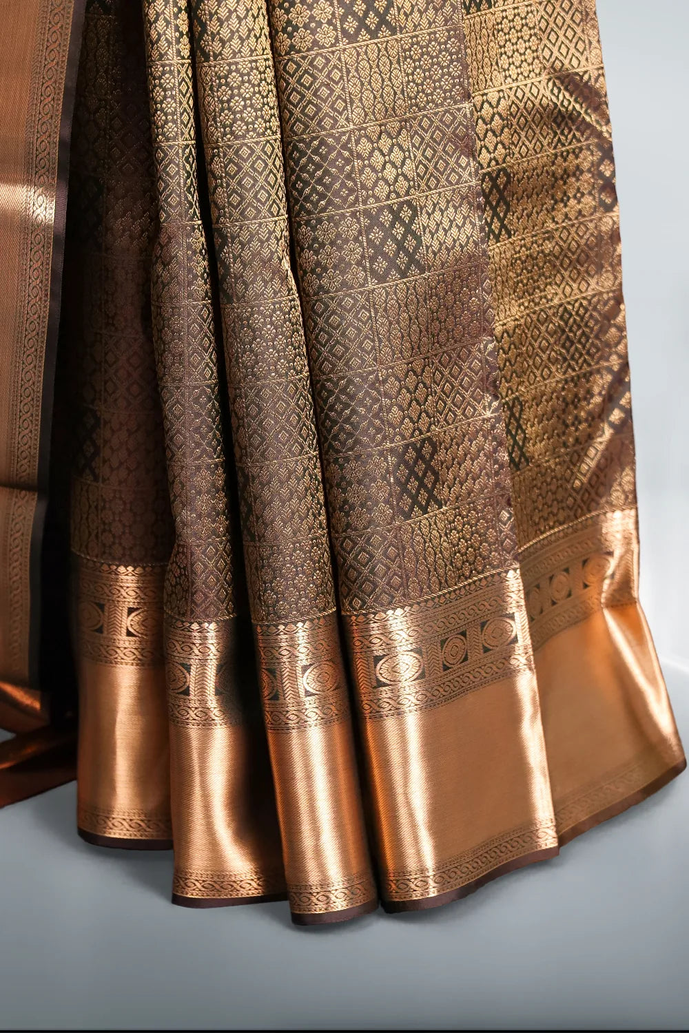 Dark Green Kancheepuram Silk Saree