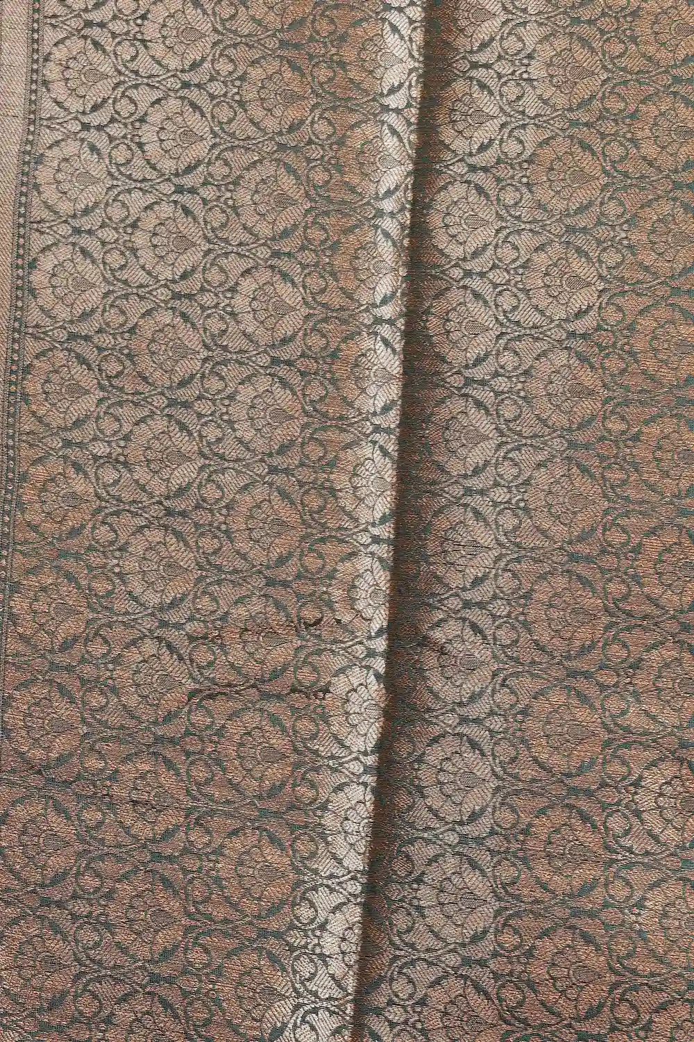 Dark Green Semi Silk Saree