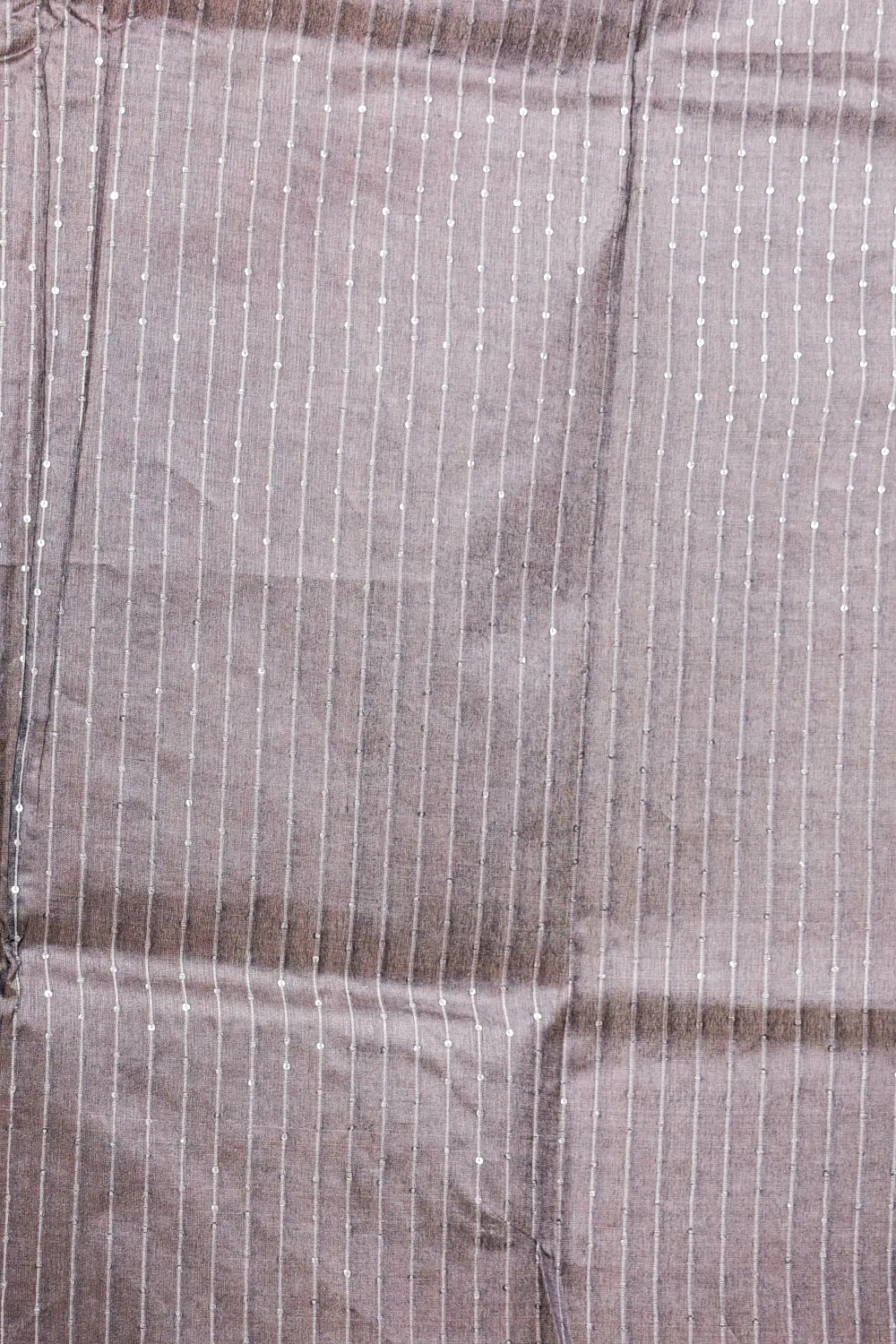 Dark Grey Tussar Silk Saree