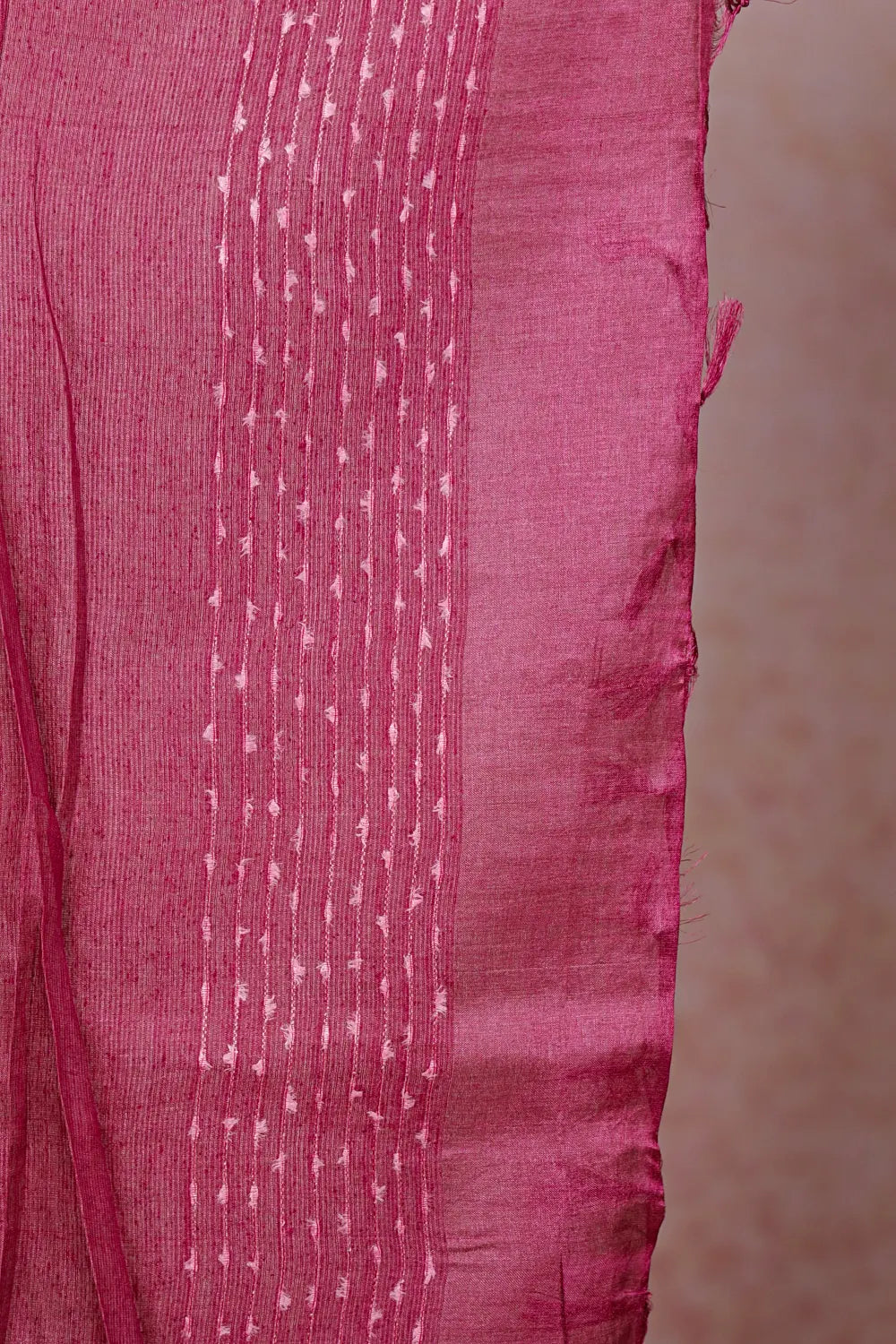 Dark Onion Color Tussar Silk Saree - Seematti