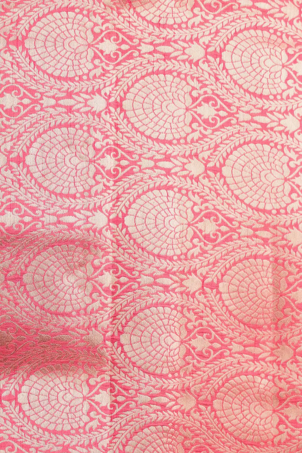Dark Peach Art Tussar Saree