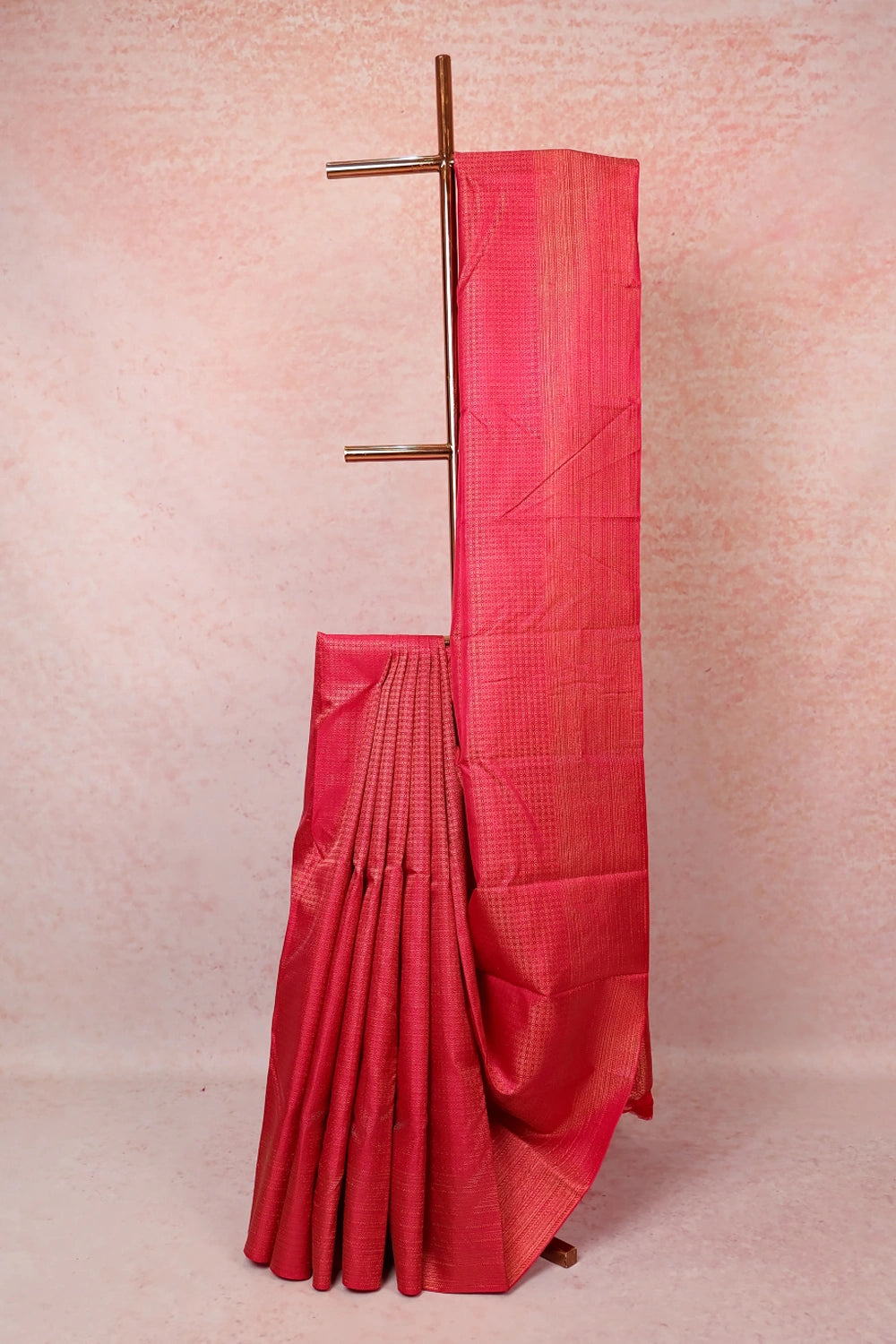 Dark Pink Kancheepuram Silk Saree
