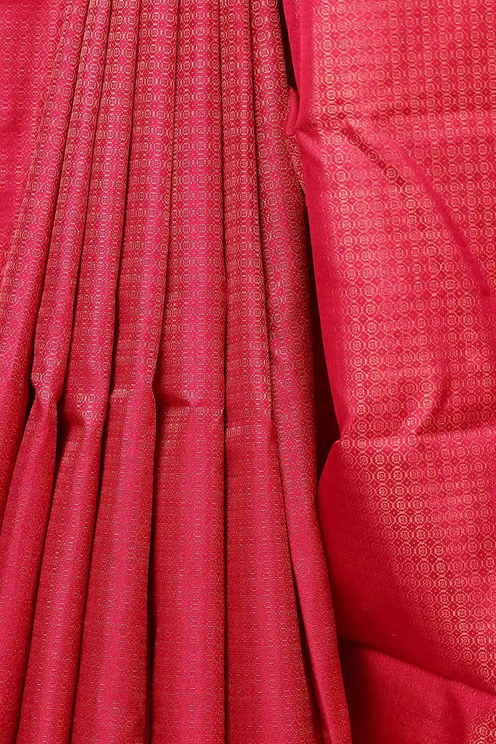 Dark Pink Kancheepuram Silk Saree