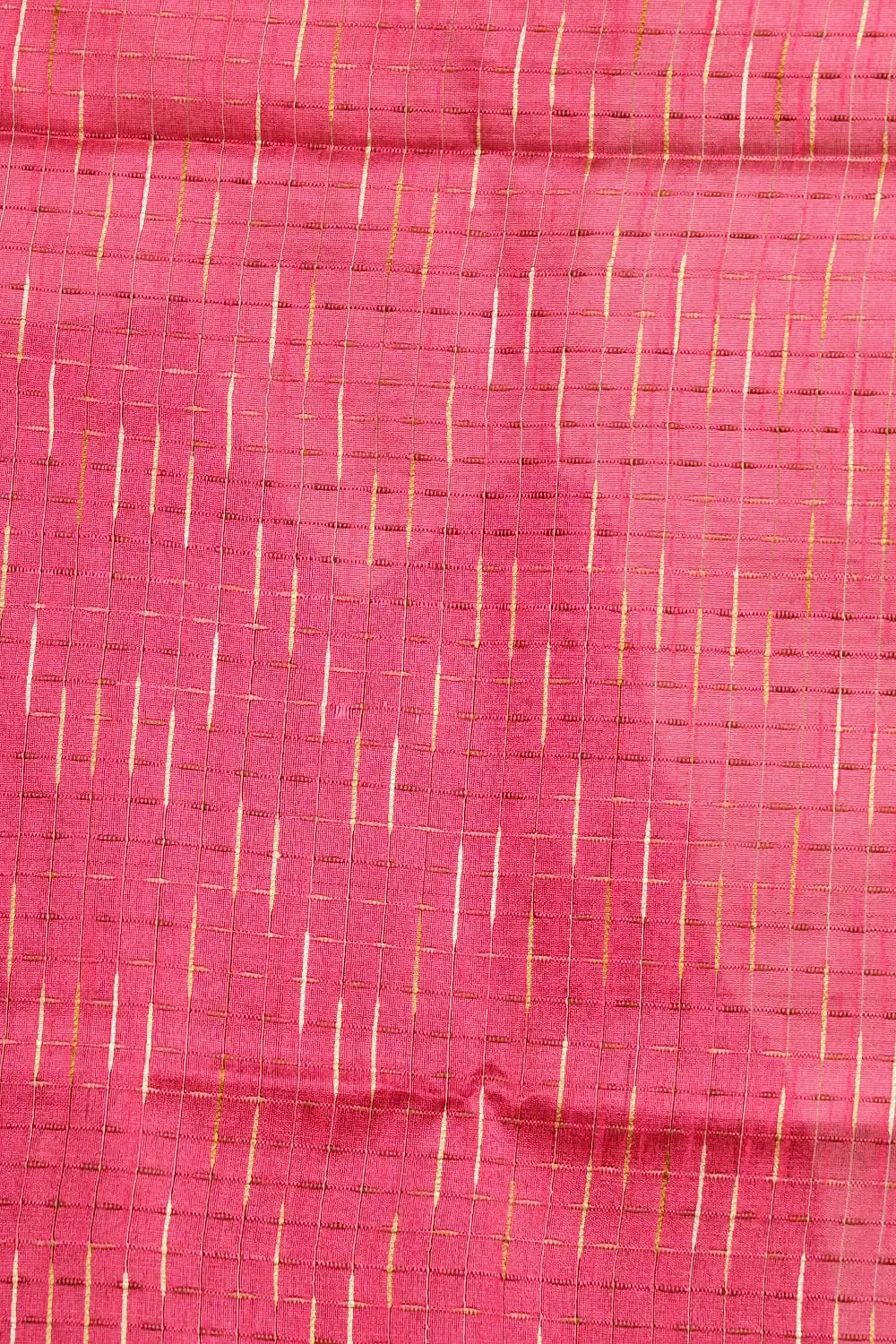Dark Pink Tussar Jute Saree