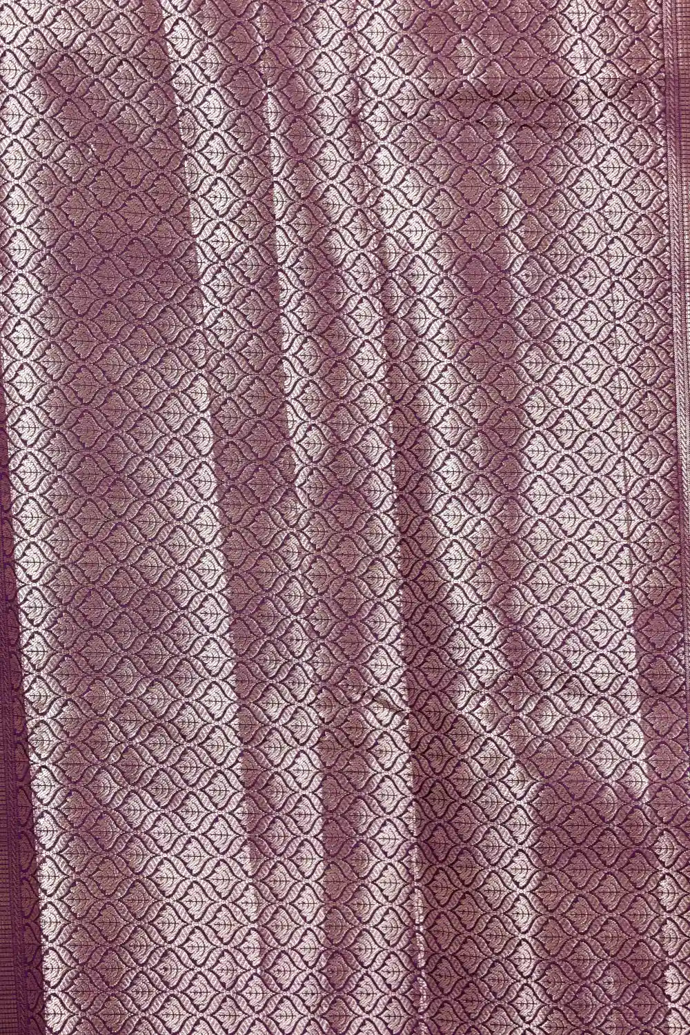 Dark Purple Semi Banarasi Saree