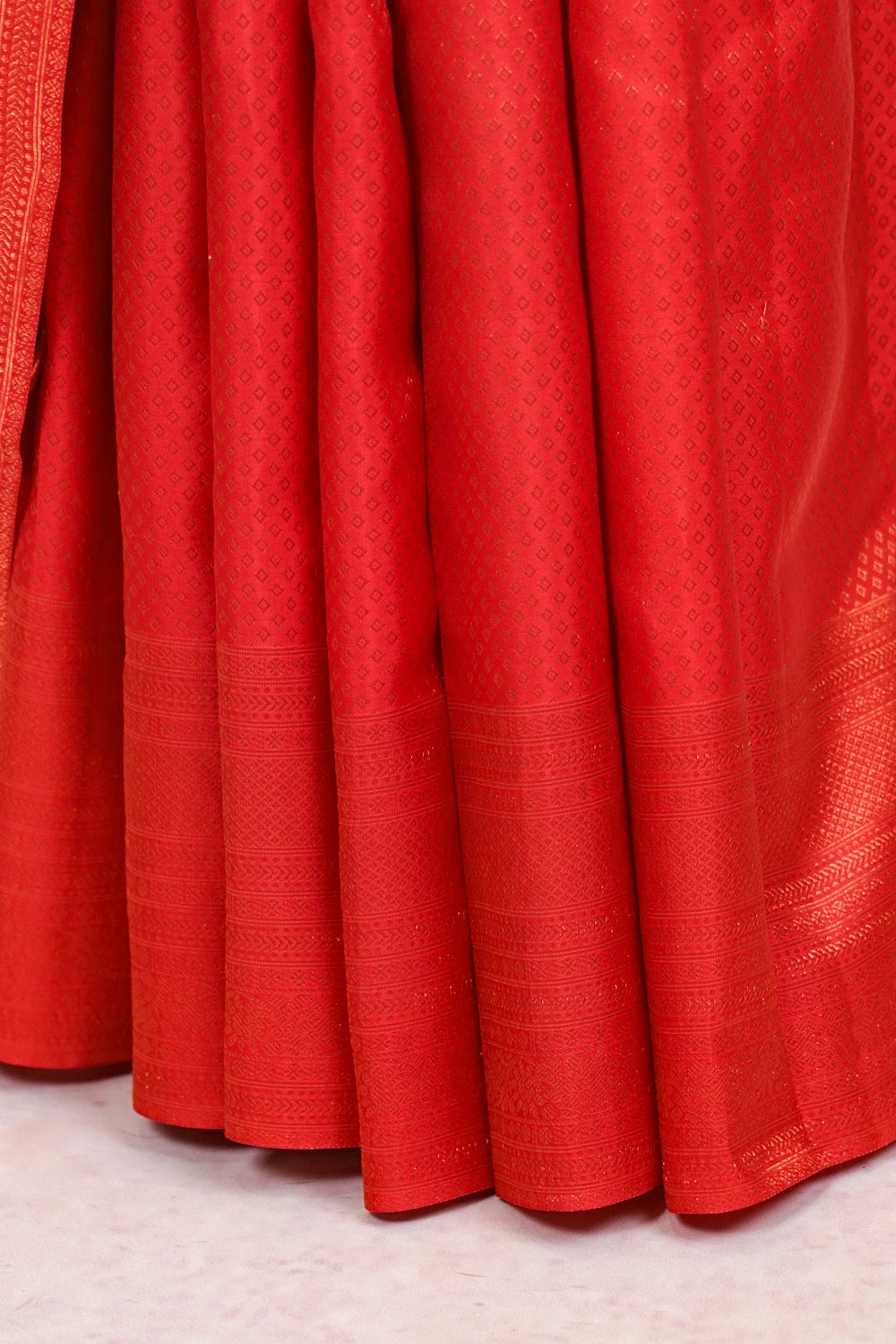 Dark Red Kancheepuram Silk Saree - Seematti