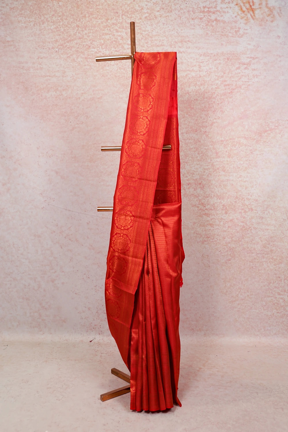 Dark Red Kancheepuram Silk Saree - Seematti