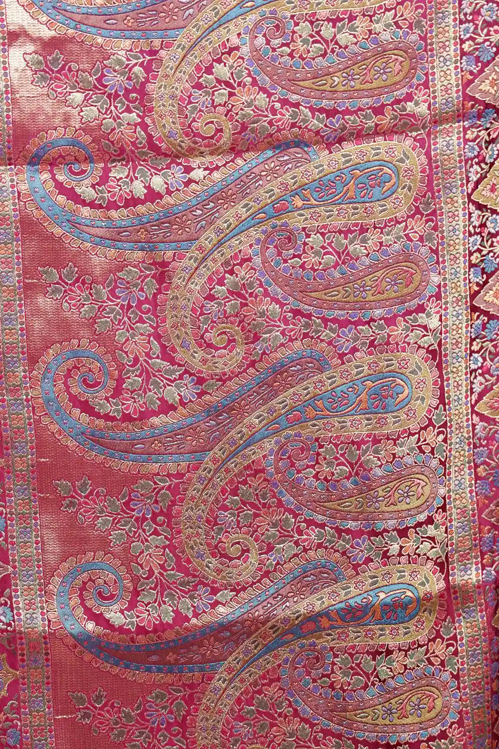Dark Wine Banarasi Silk Saree