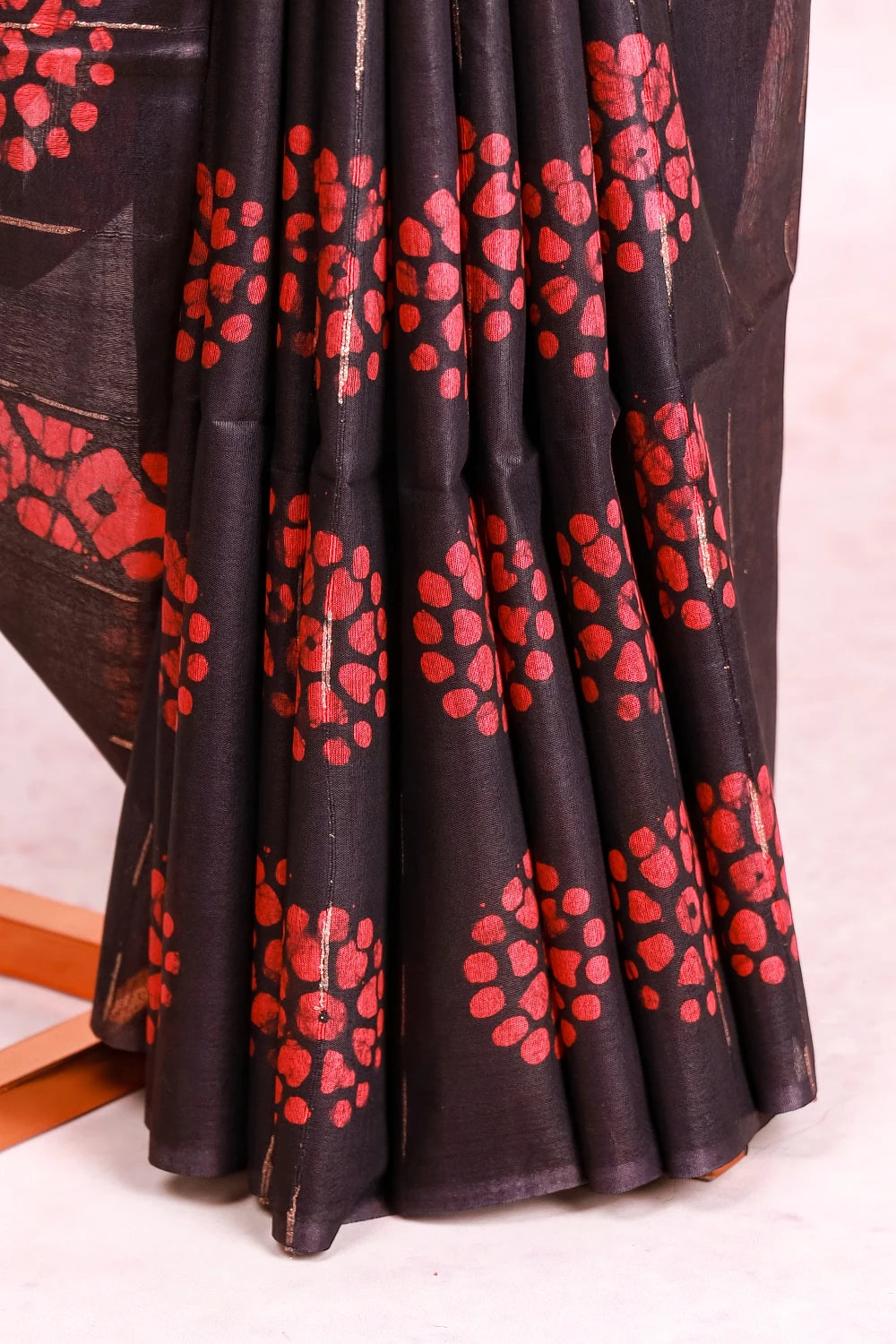 Dark Wine Semi Tussar Saree