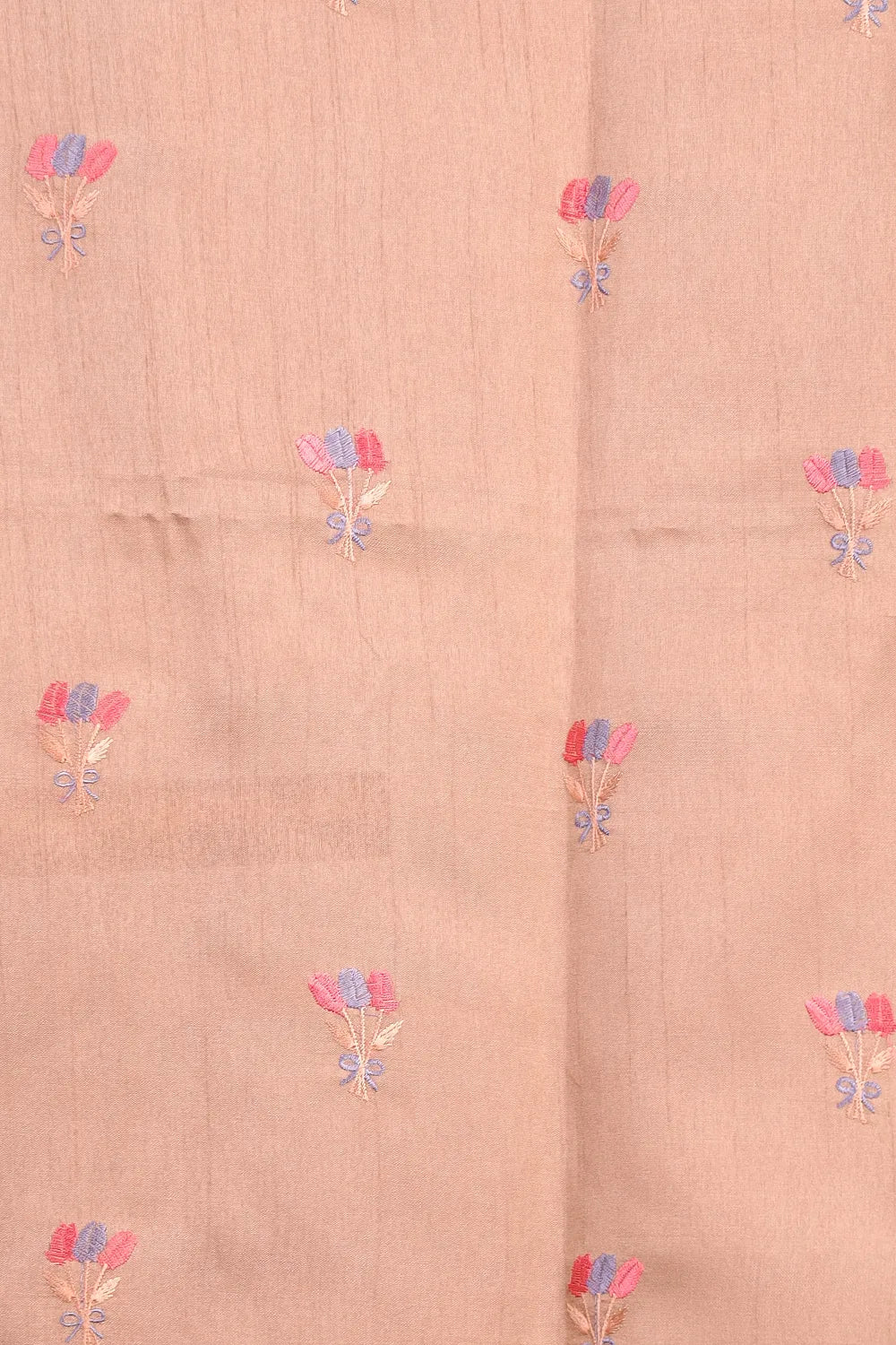 Fawn Semi Tussar Saree