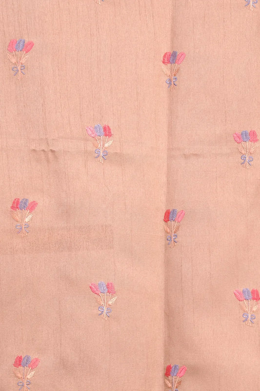 Fawn Semi Tussar Saree