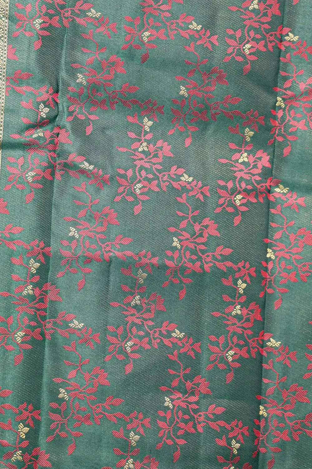 Forest Green Color Kancheepuram Silk Saree - Seematti