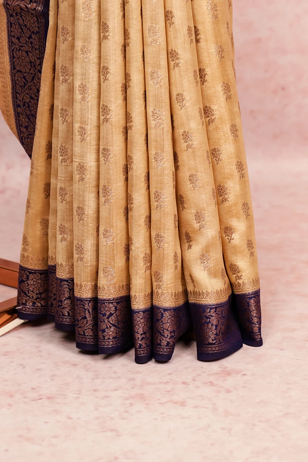 Gold Tussar Banarasi Saree