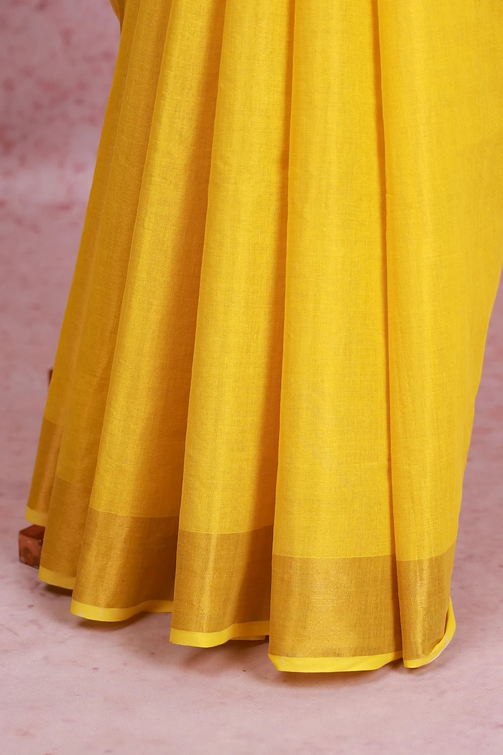 Golden And Yellow Tissue Kerala Saree