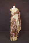 Golden Brown Semi Silk Saree - Seematti