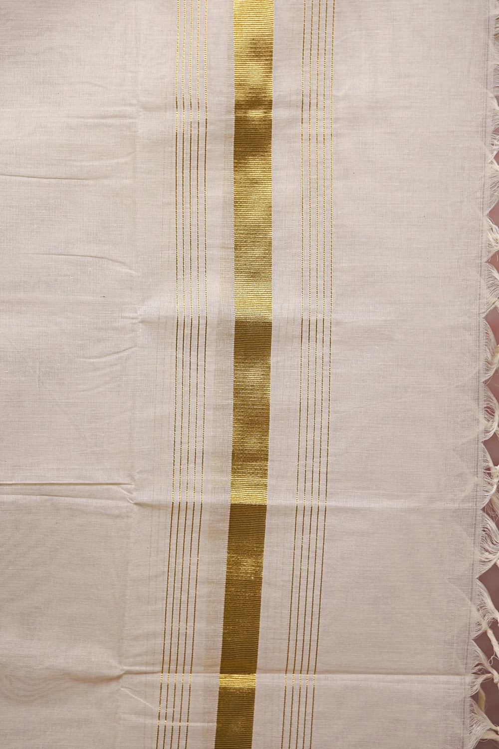 Golden Semi Tissue Unstitched Churidhar Material - Seematti
