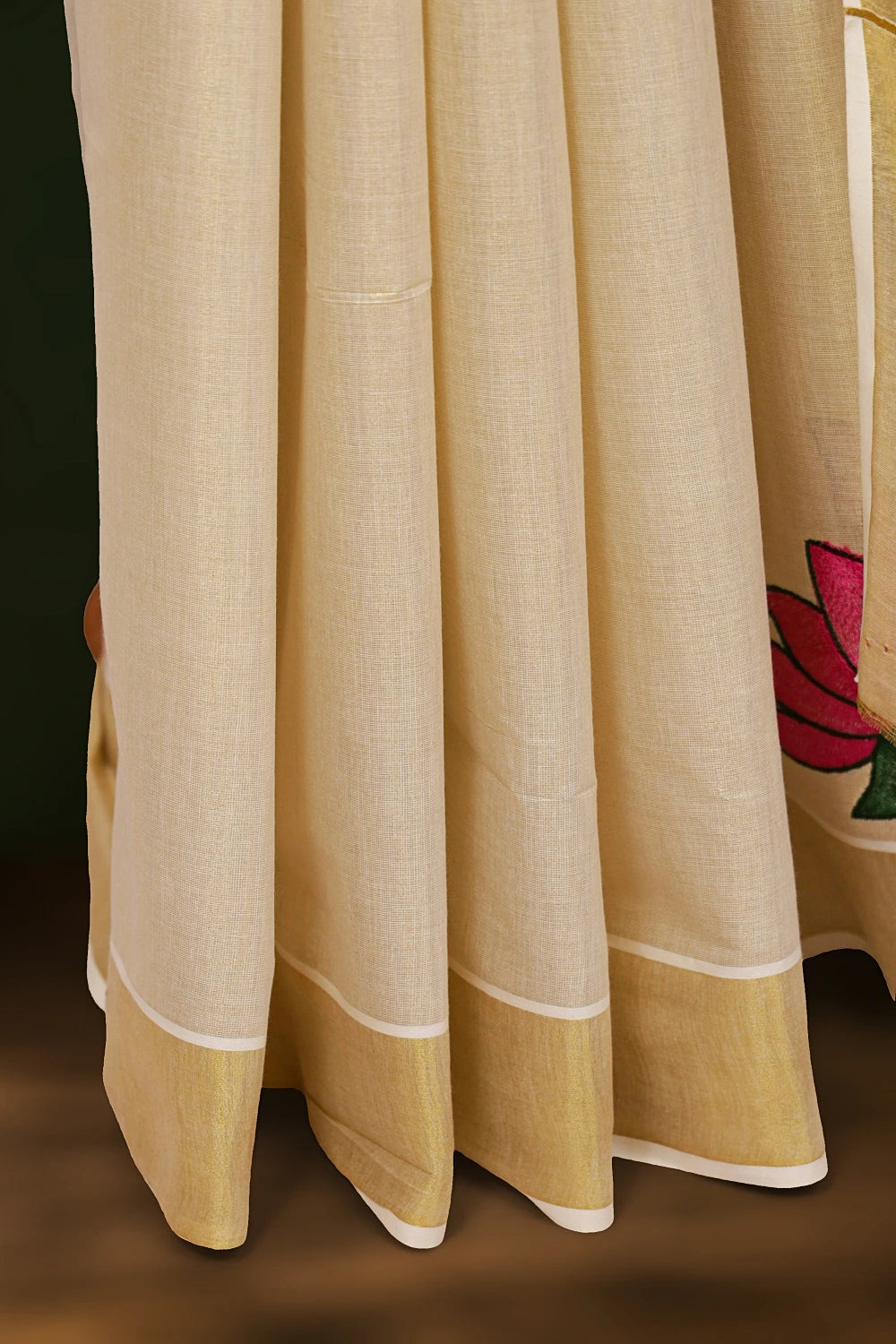 Golden Tissue Kerala Saree - Seematti