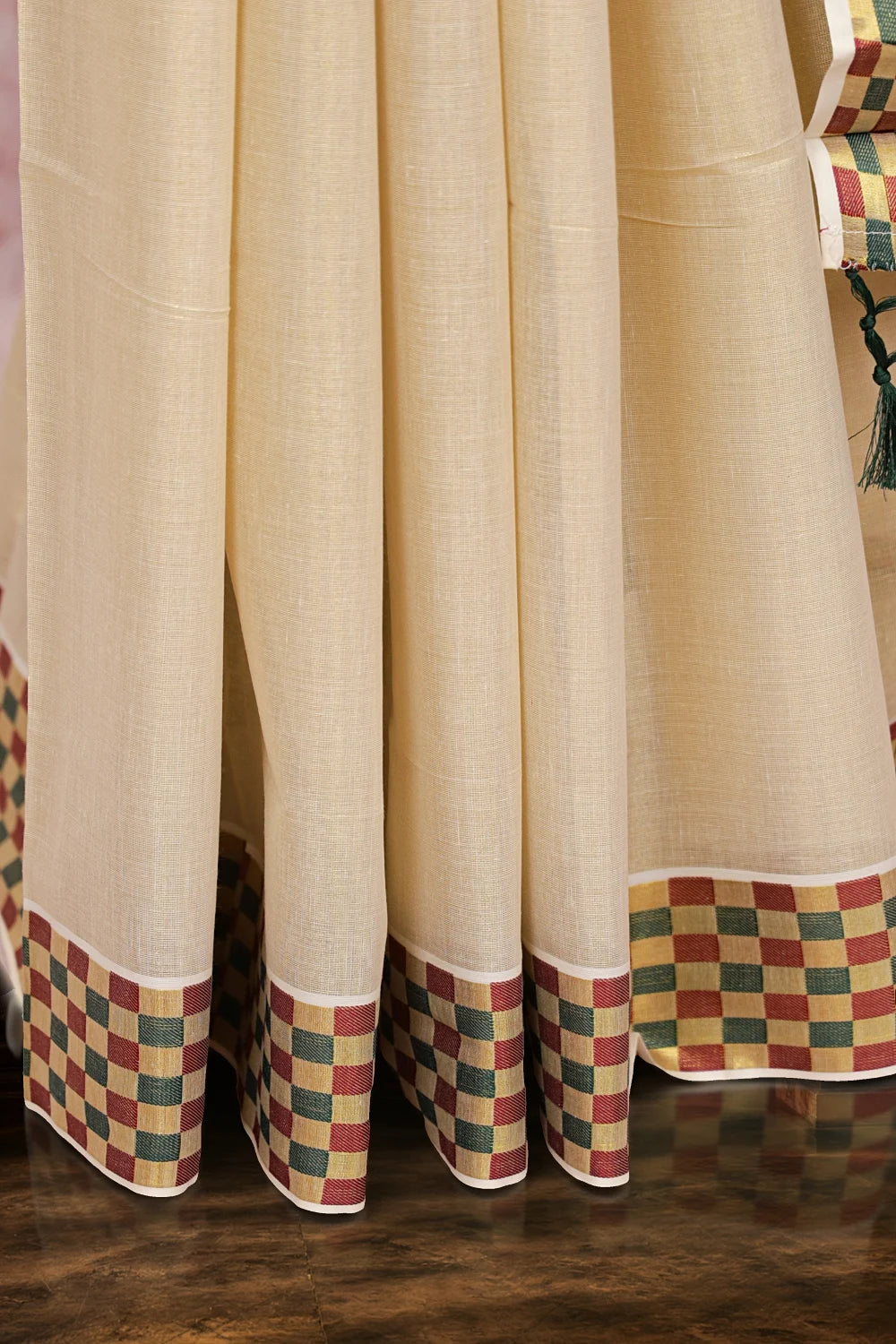 Golden Tissue Kerala Saree - Seematti