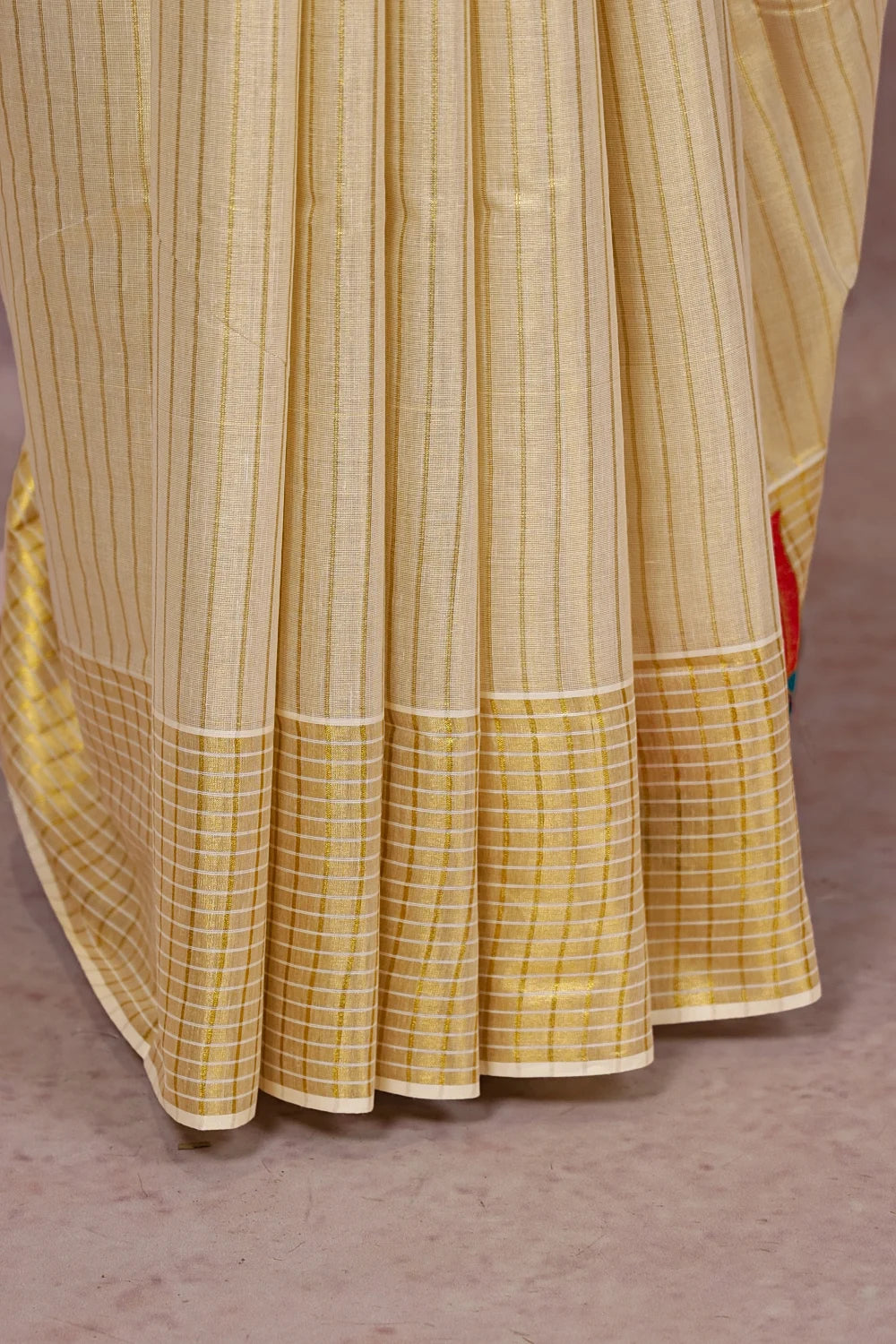 Golden Tissue Kerala Saree - Seematti