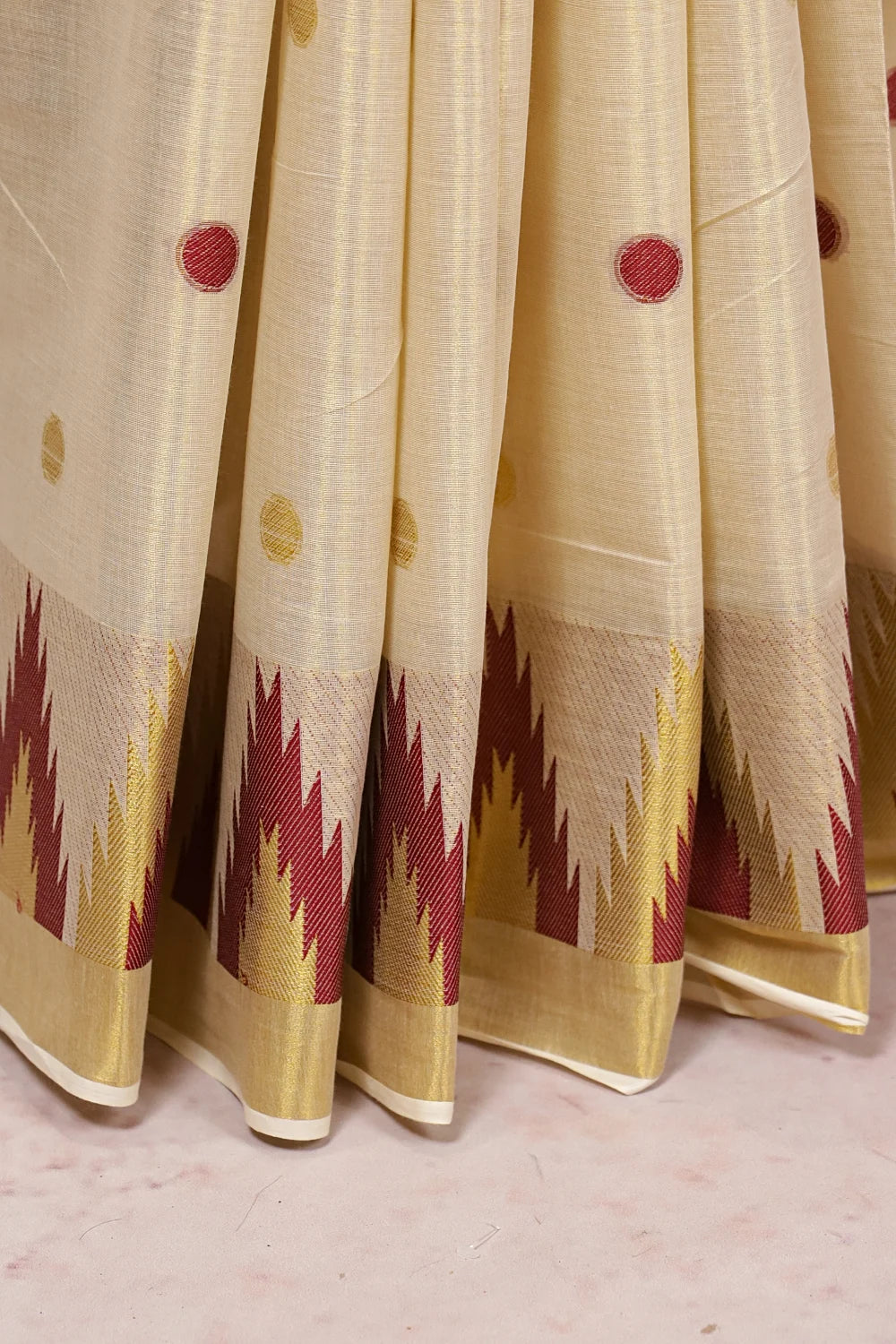 Golden Tissue Kerala Saree - Seematti