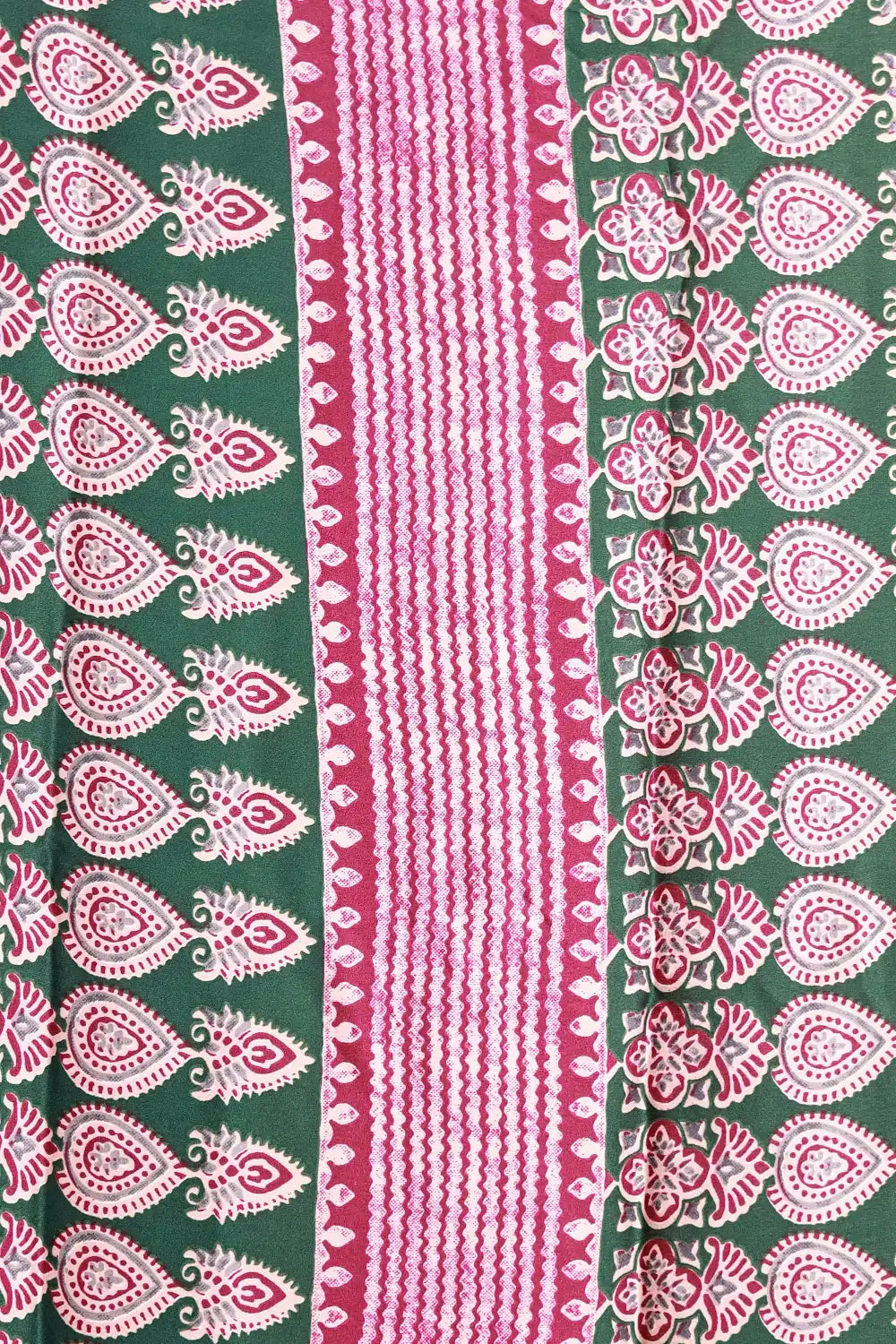 Grape Color Semi Modal Printed Saree With Plain Border - Seematti