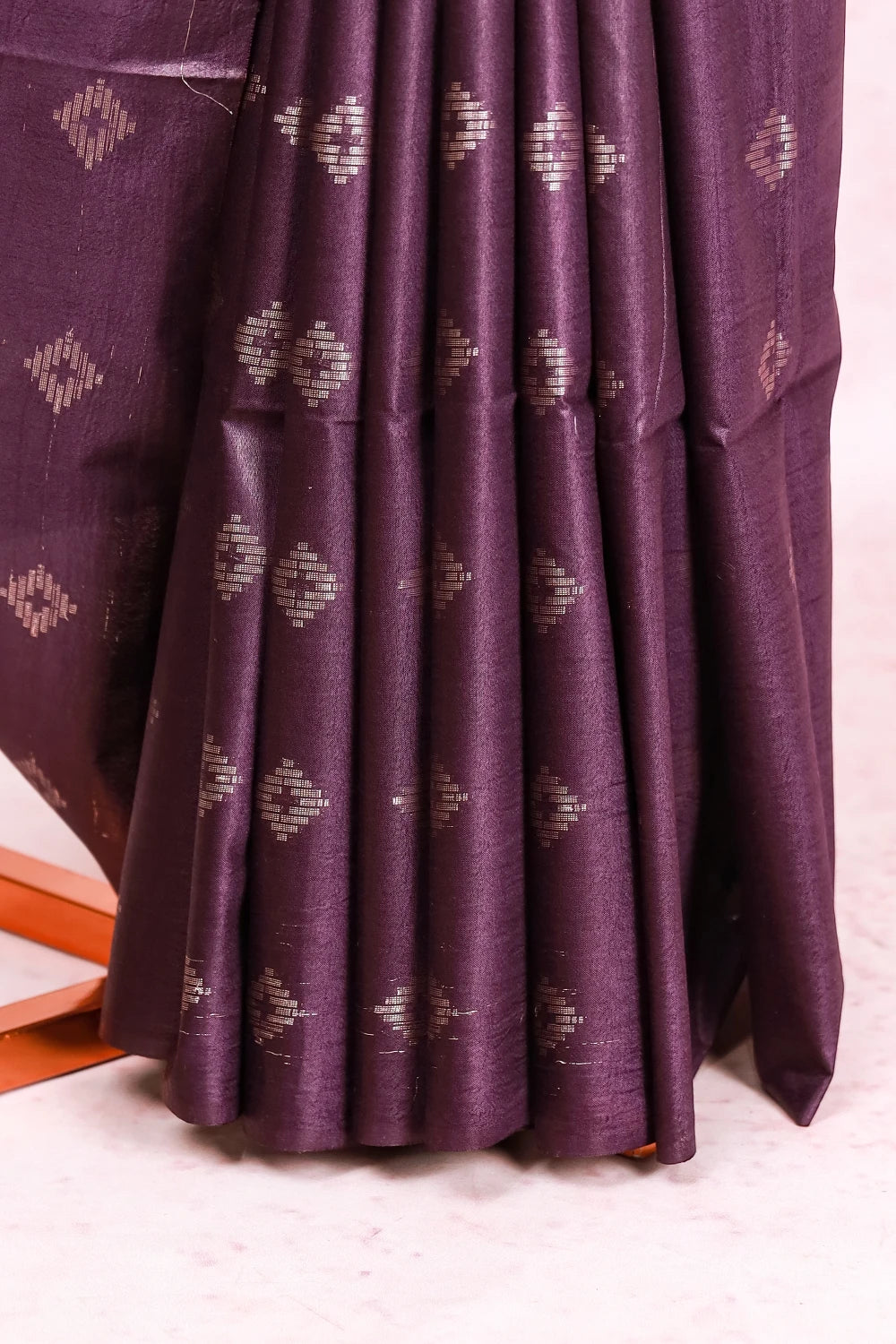Grape Semi Silk Saree