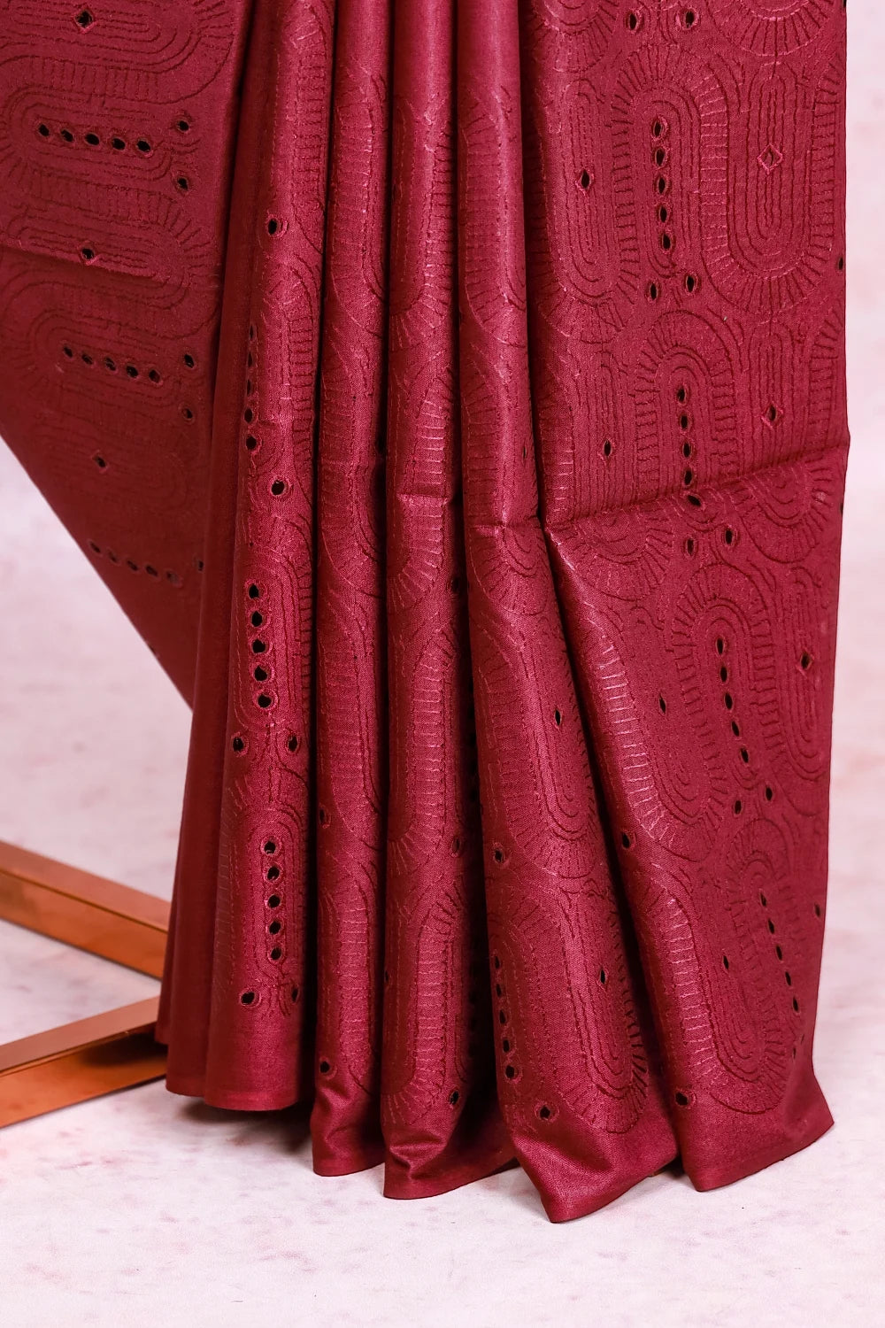 Grape Semi Tussar Saree