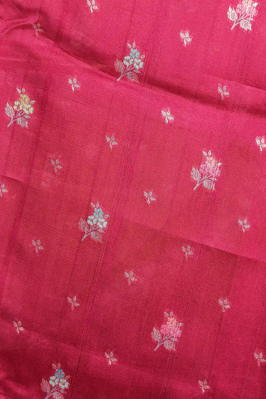 Grape Wine Jute Banarasi Saree