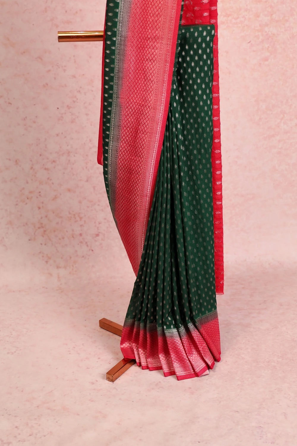 Green Banarasi Georgette Saree