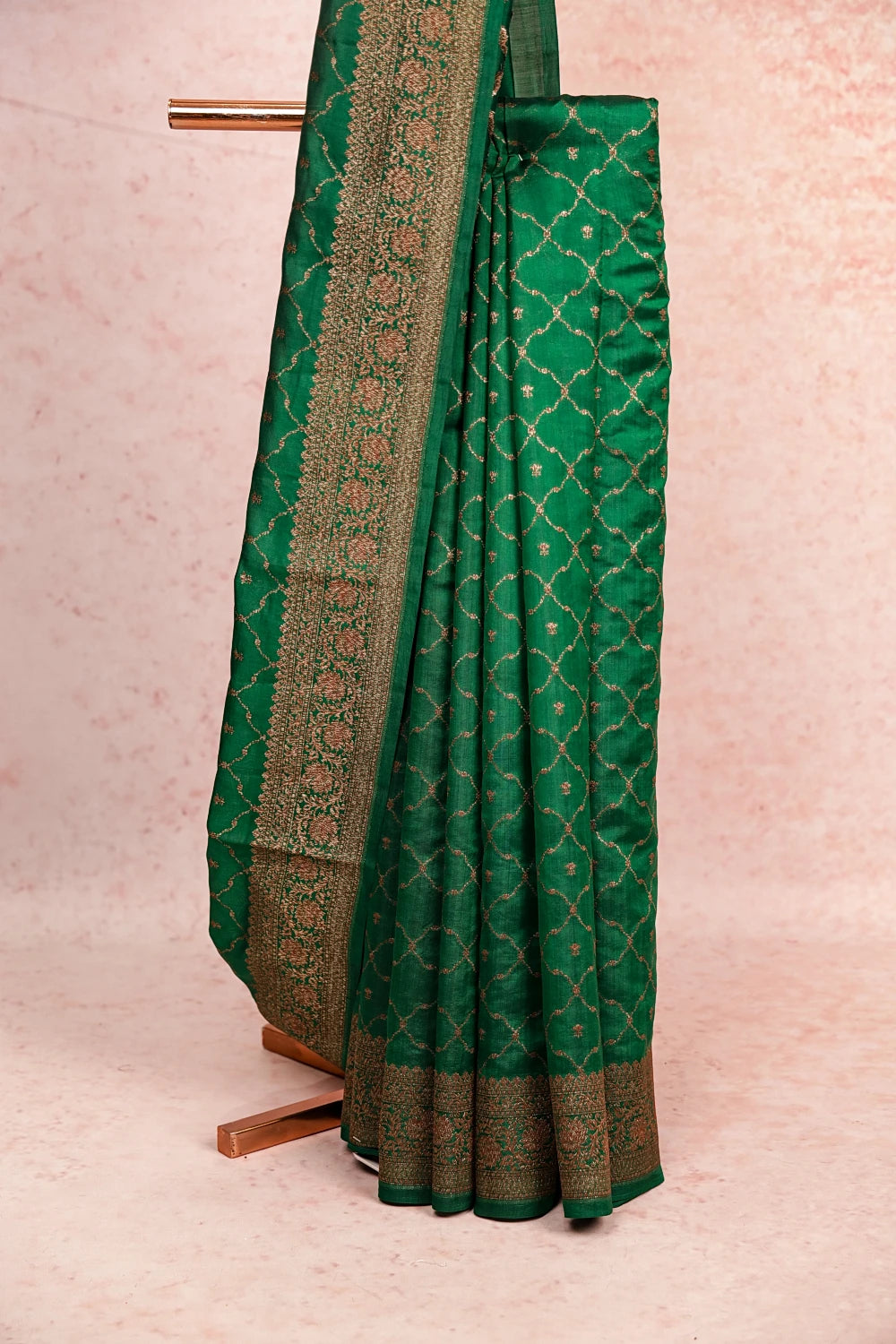 Green Banarasi Silk Saree