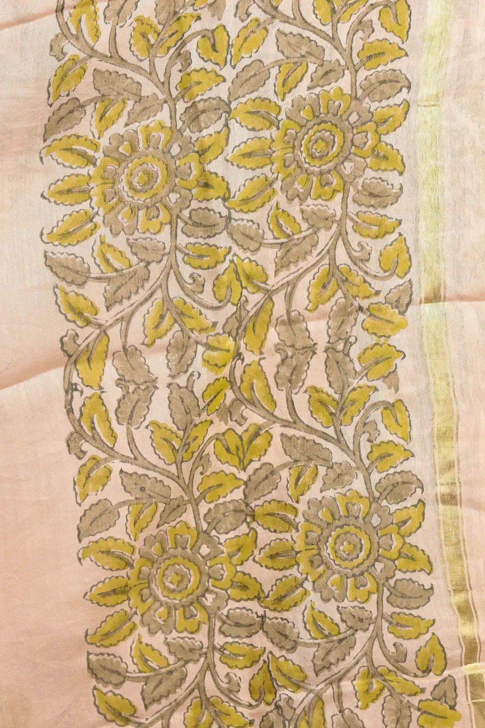 Green Cotton Printed Unstitched Churidhar Material