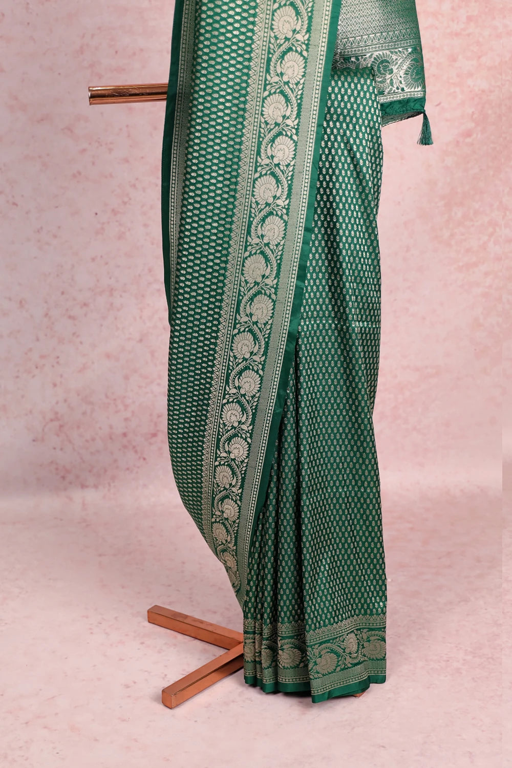 Green Jute Banarasi Saree