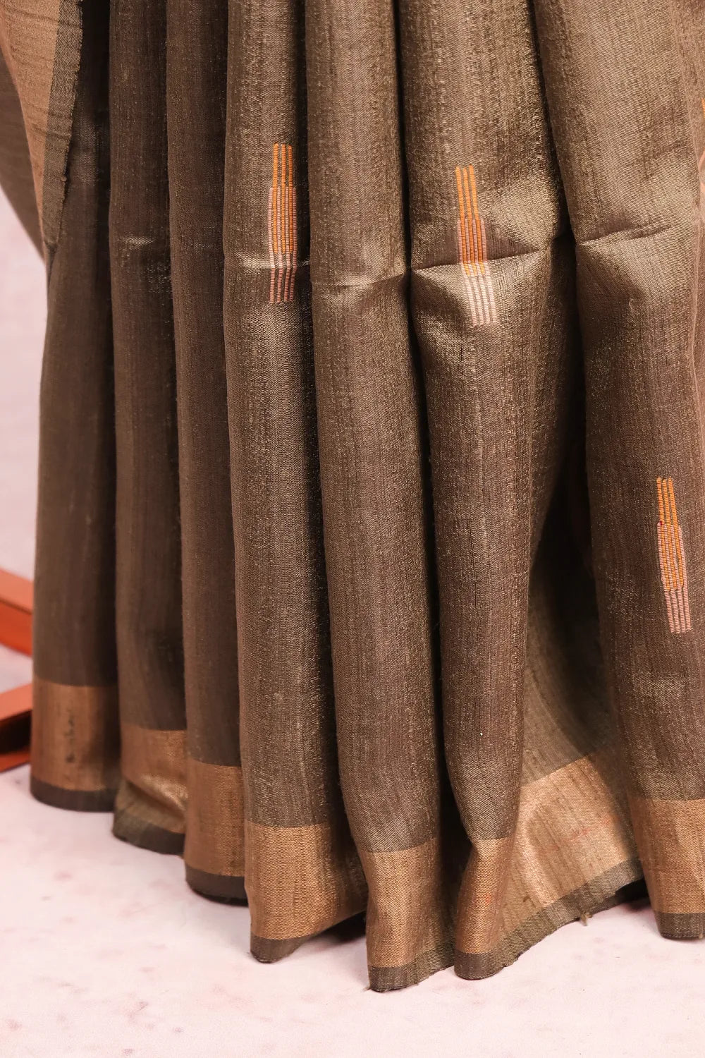 Green Jute Silk Saree