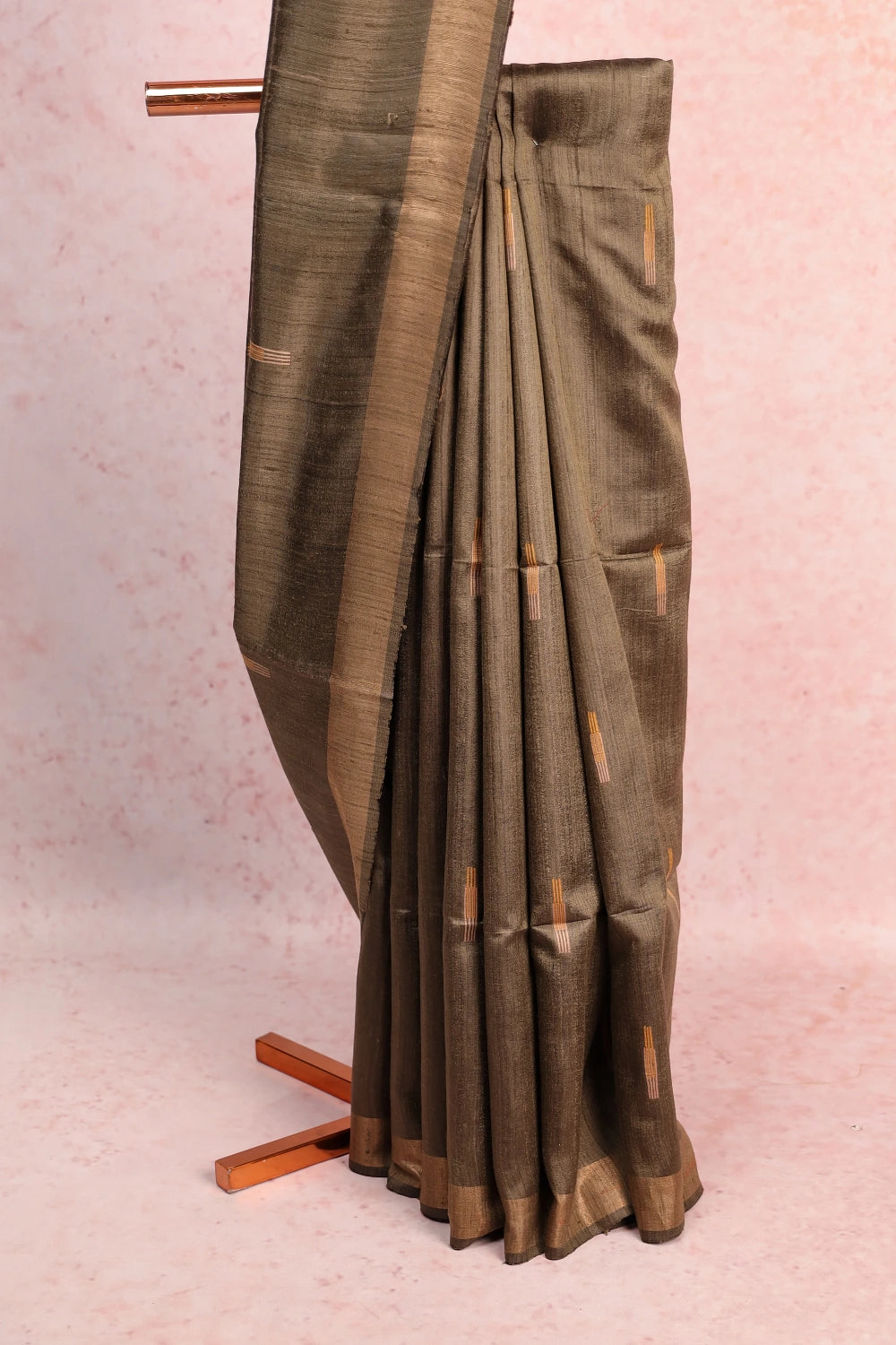 Green Jute Silk Saree