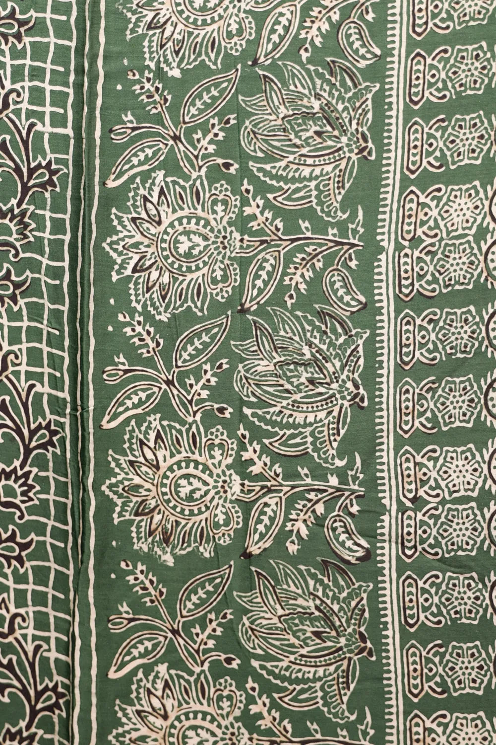 Green Modal Printed Unstitched Churidhar Material