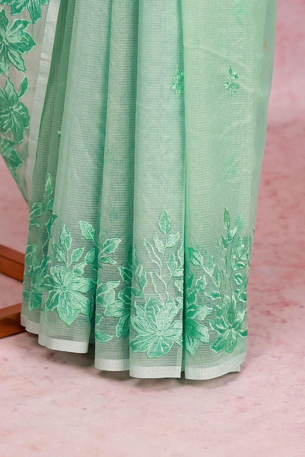 Green Net Kota Saree