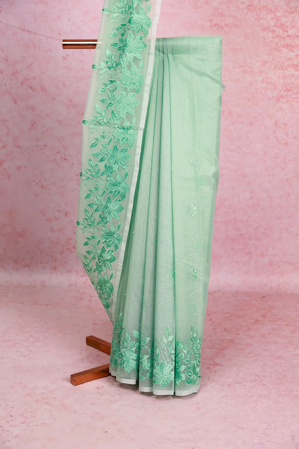 Green Net Kota Saree